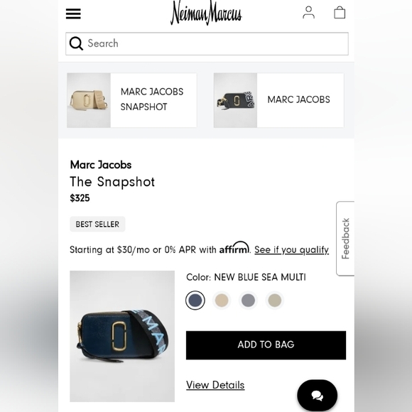 MARC JACOB SNAPSHOT CROSSBODY BAG 💯 AUTHENTIC SAFFIANO LEATHER Original Strap - Picture 16 of 16